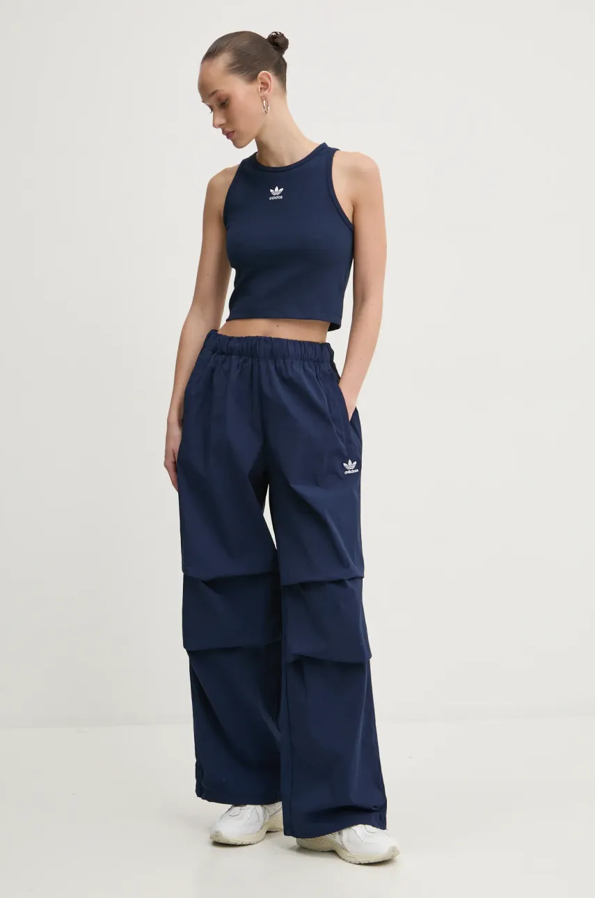 Топ adidas Originals Essential женский цвет синий JC9010 Топ adidas Originals Essential женский цвет синий JC9010