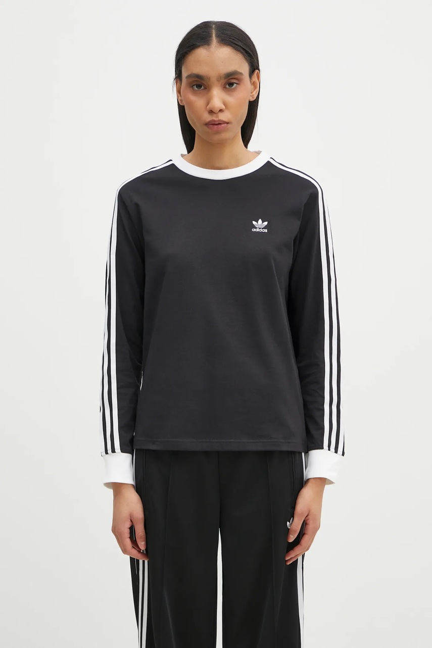 adidas Originals longsleeve din bumbac 3-Stripes
