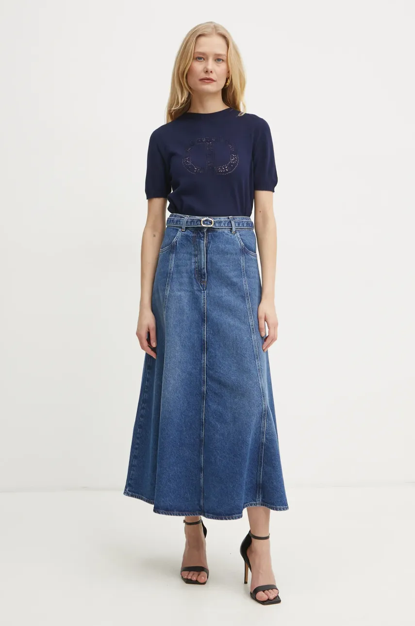 Свитер Twinset женский цвет синий лёгкий 251TP3430 Свитер Twinset женский цвет синий лёгкий 251TP3430