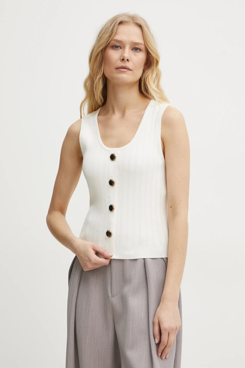 Top Twinset béžová barva, 251TP3492