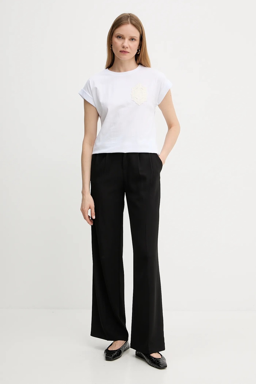 Хлопковая футболка Twinset цвет белый 251TT2044