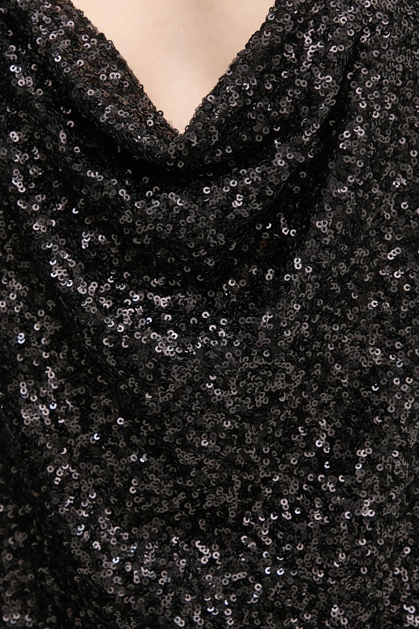 Μπλουζάκι DIANE VON FURSTENBERG χρώμα: μαύρο, DVFBS4S003 φωτογραφία