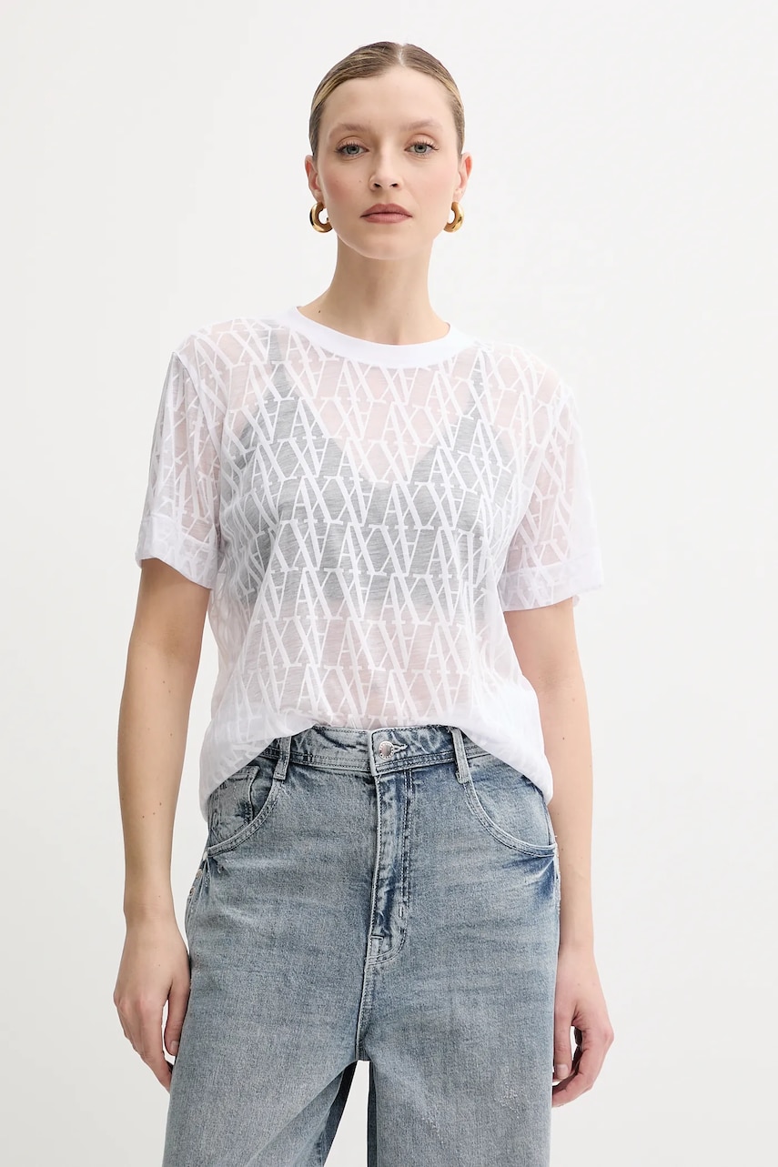 Armani Exchange tricou culoarea alb, XW000513 AF10835
