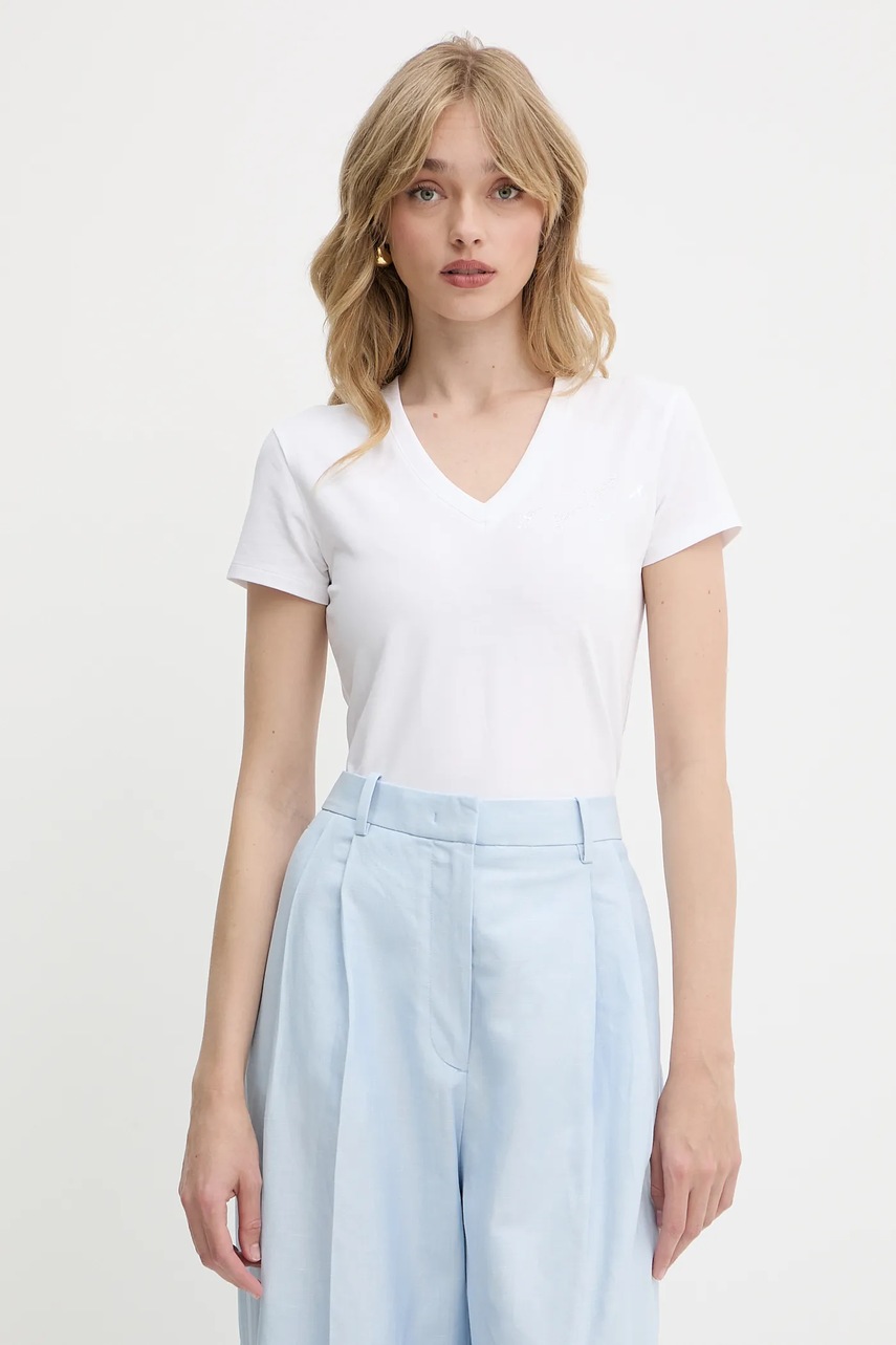 Levně Tričko Armani Exchange dámské, bílá barva, XW000600 AF10355