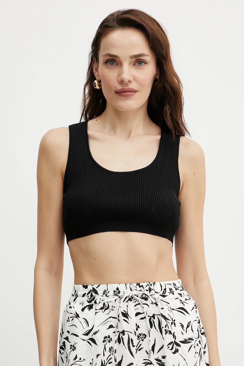 Armani Exchange top culoarea negru, XW000577 AF12740