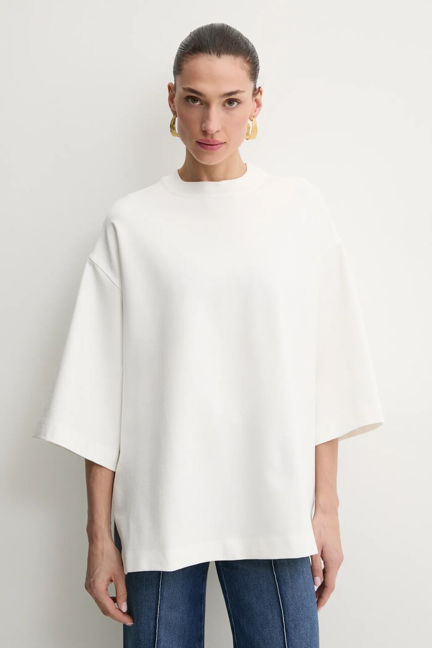 Liviana Conti tricou femei, culoarea alb, F5SI07