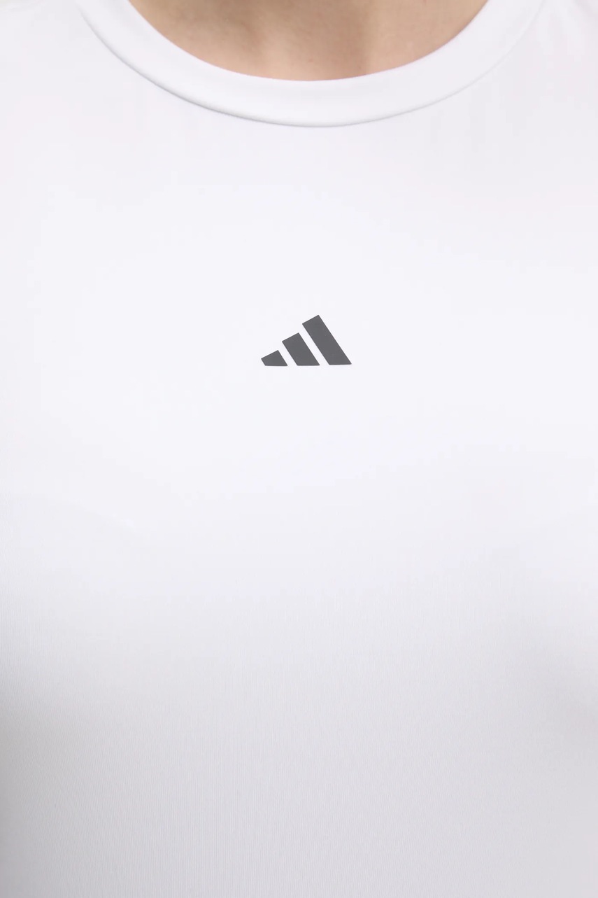 Μπλουζάκι προπόνησης adidas Performance Techfit χρώμα: μπεζ, IX3254 φωτογραφία