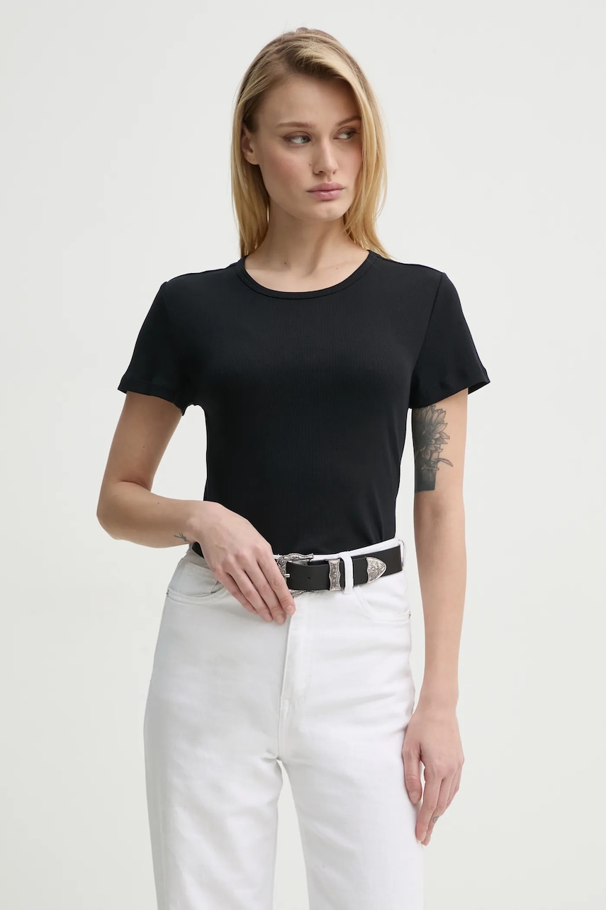 Marc O\'Polo tricou 2-pack femei, culoarea negru, 5000006252