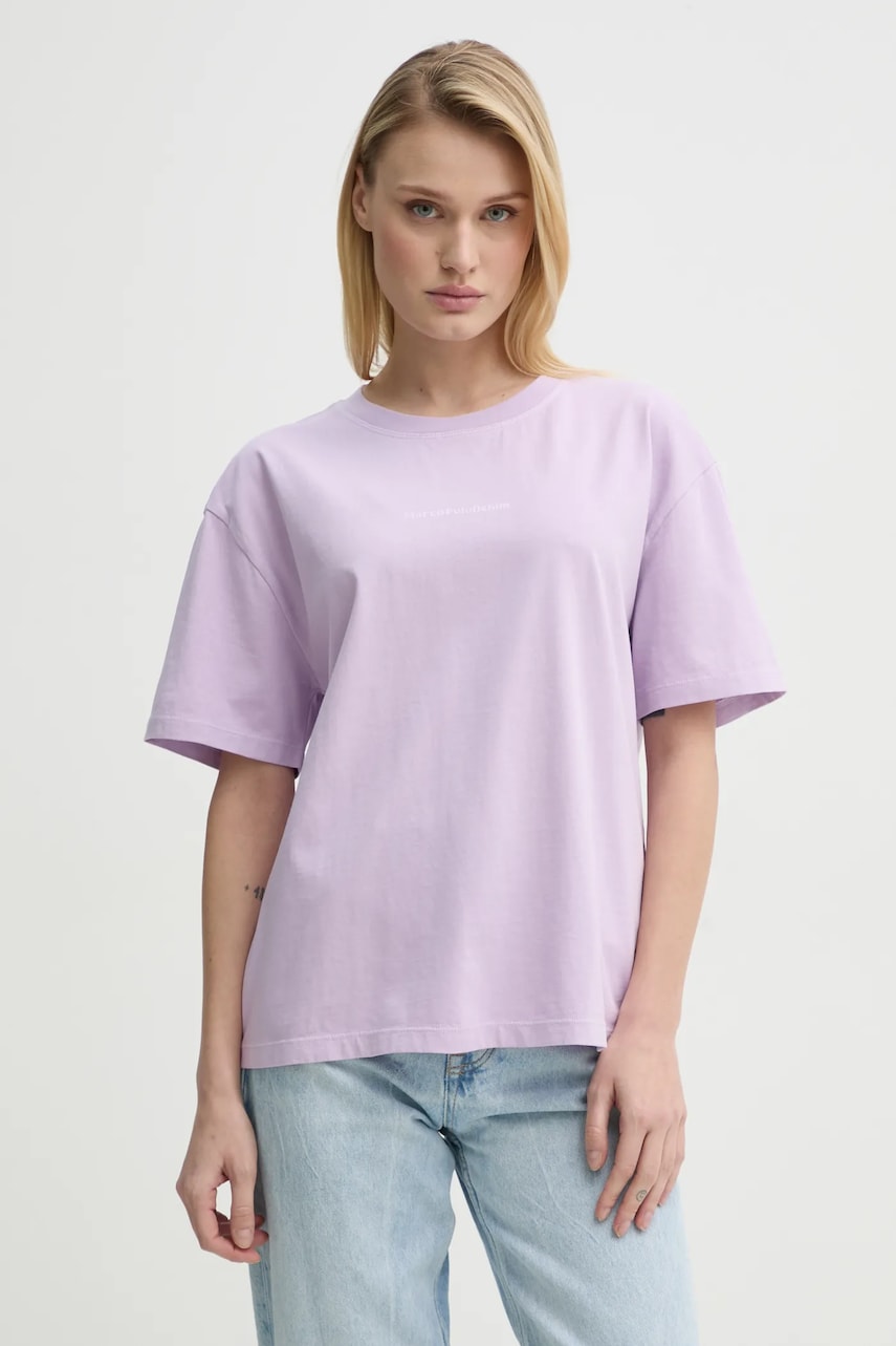 Marc O\'Polo tricou din bumbac femei, culoarea violet, 5000005950