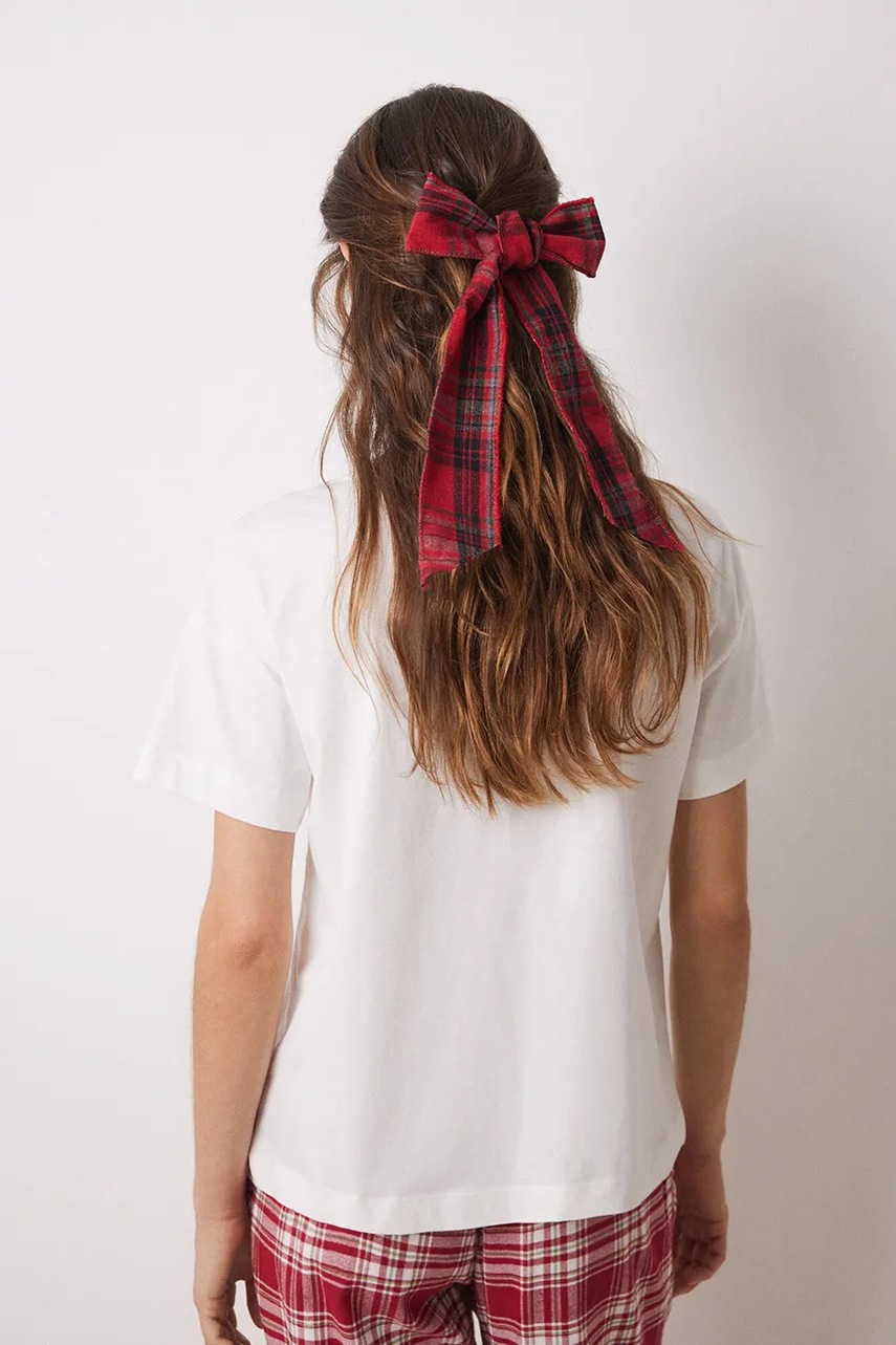 Βαμβακερό μπλουζάκι women'secret MIX AND MATCH LOVE ACTUALLY γυναικείο, χρώμα: μπεζ, 3278422 φωτογραφία