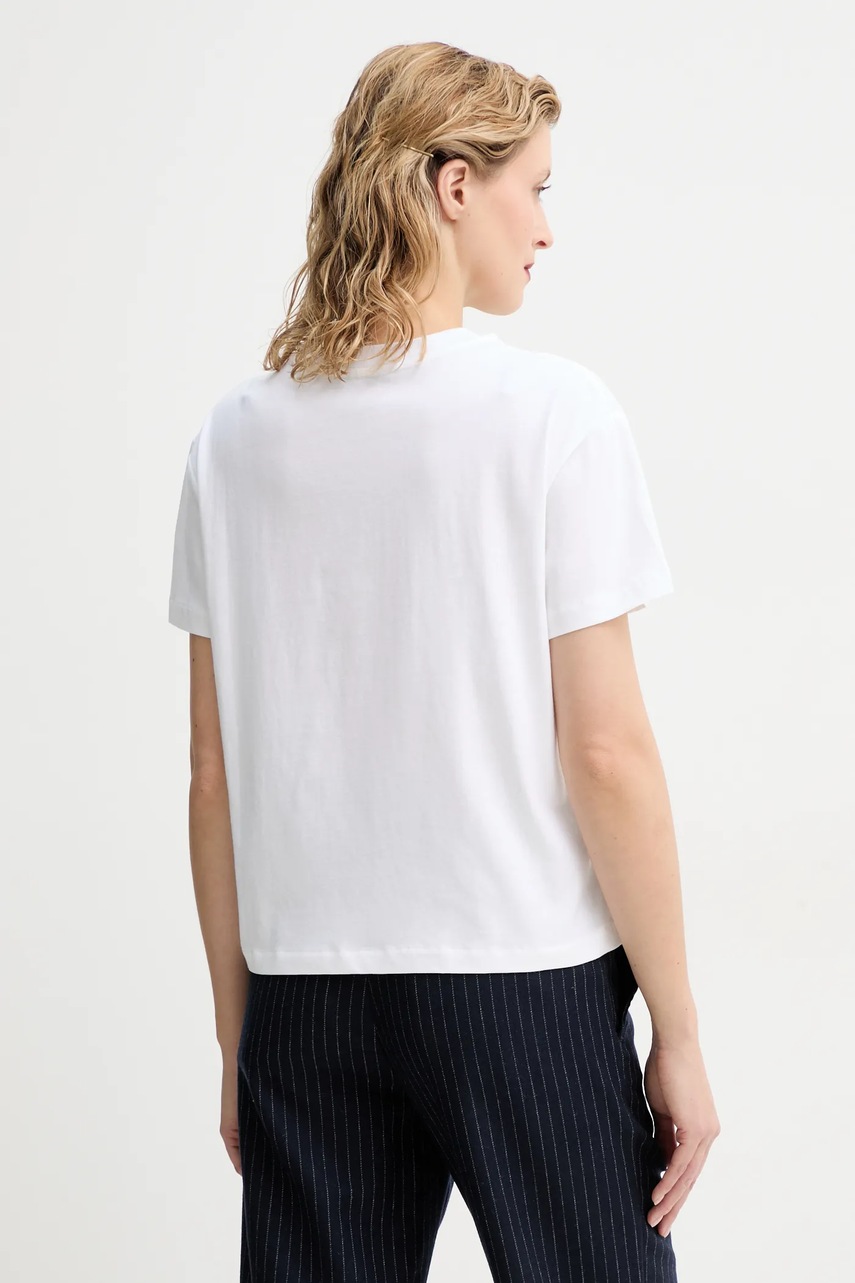 A.P.C. pamut póló t-shirt boxy rue madame GOTS női, fehér, COHBM.F26389 termék 2. képe