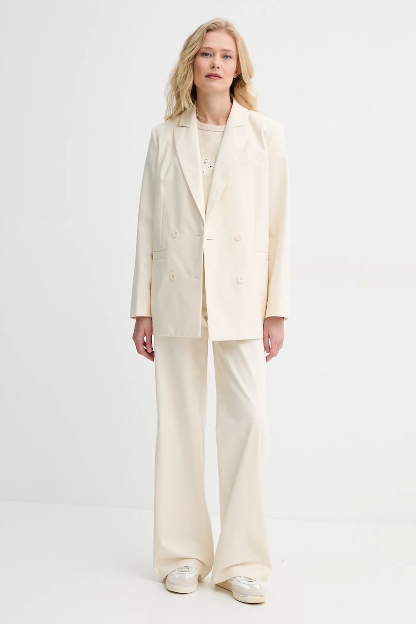 Хлопковая футболка A.P.C. annie - GOTS женская цвет бежевый COHBQ.F26495 Хлопковая футболка A.P.C. annie - GOTS женская цвет бежевый COHBQ.F26495
