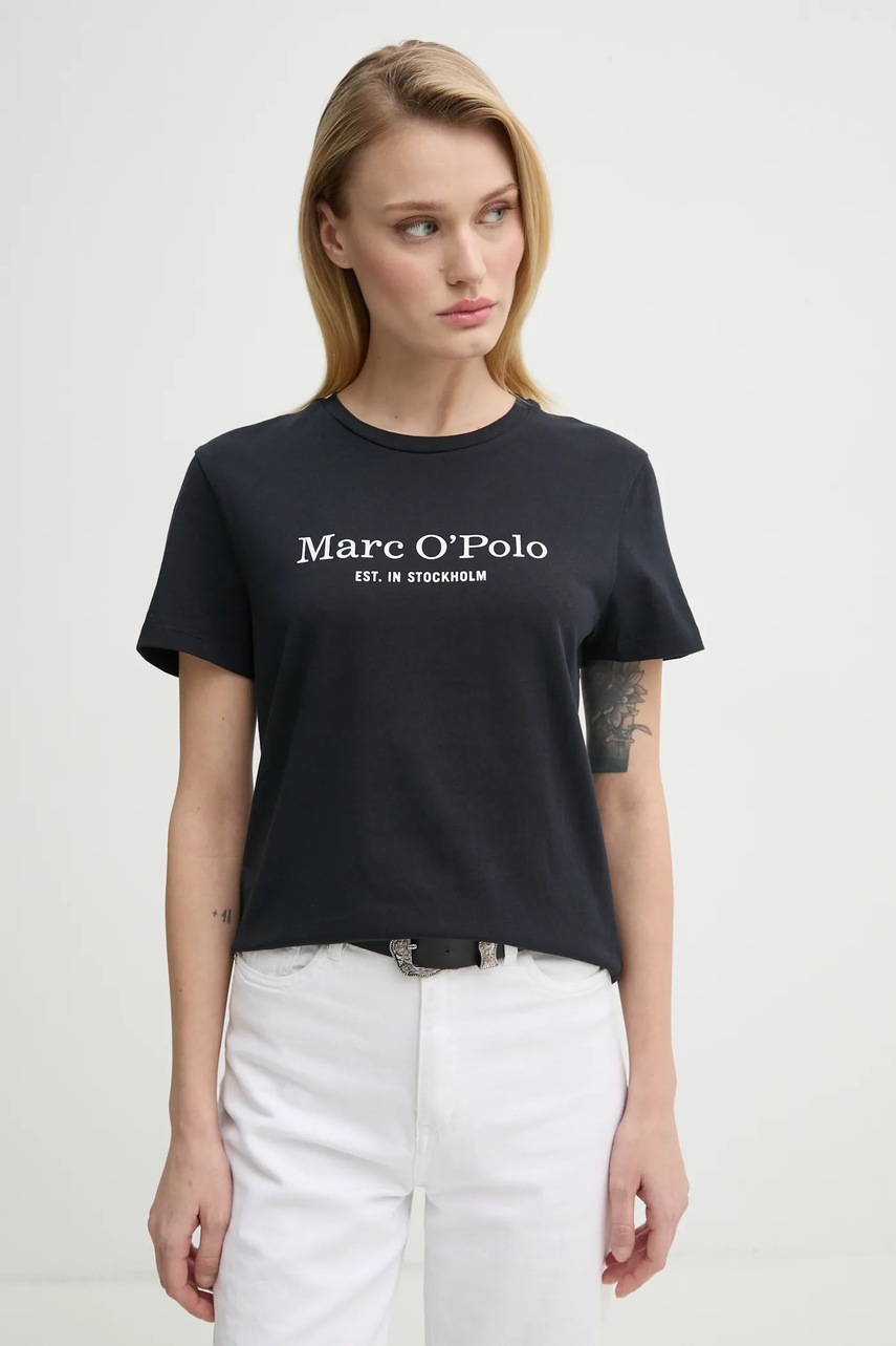 Marc O\'Polo tricou din bumbac femei, culoarea albastru marin, 502229351055