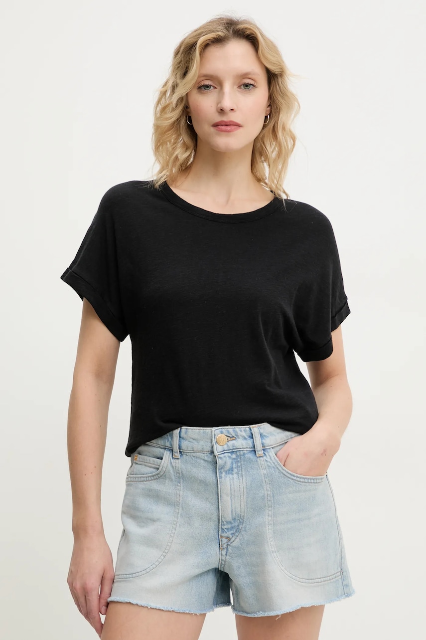 Marc O\'Polo tricou femei, culoarea negru, 503212151387