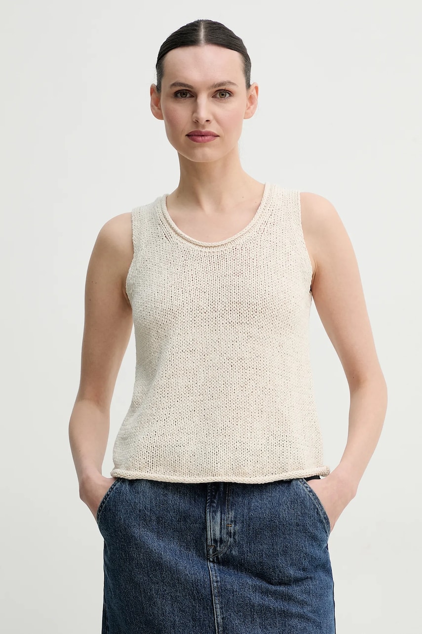 Marc O'Polo top culoarea bej, 503513663029