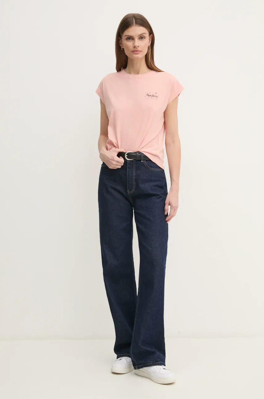 Хлопковая футболка Pepe Jeans LORENA женская PL505998 Хлопковая футболка Pepe Jeans LORENA женская PL505998