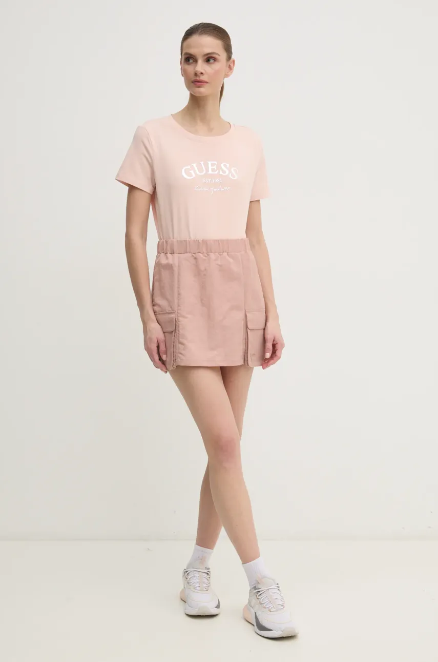 Футболка Guess MARGOT женская цвет розовый V5RI16 J1314 Футболка Guess MARGOT женская цвет розовый V5RI16 J1314