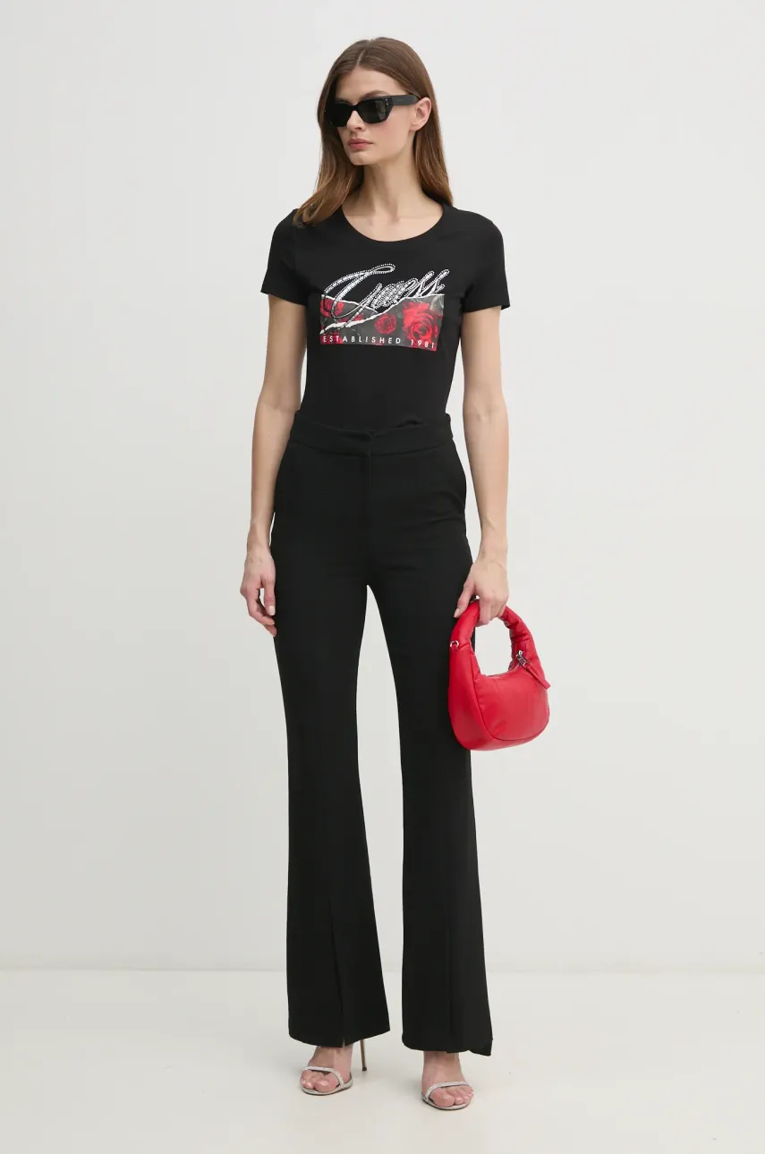 Футболка Guess женская цвет чёрный W5RI03 J1314 Футболка Guess женская цвет чёрный W5RI03 J1314