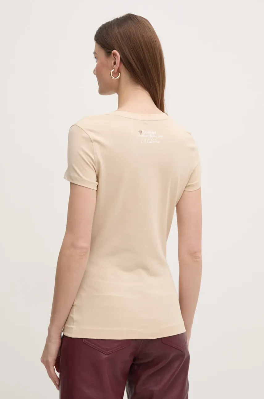 Футболка Guess женская цвет бежевый W5RI22 J1314 Футболка Guess женская цвет бежевый W5RI22 J1314