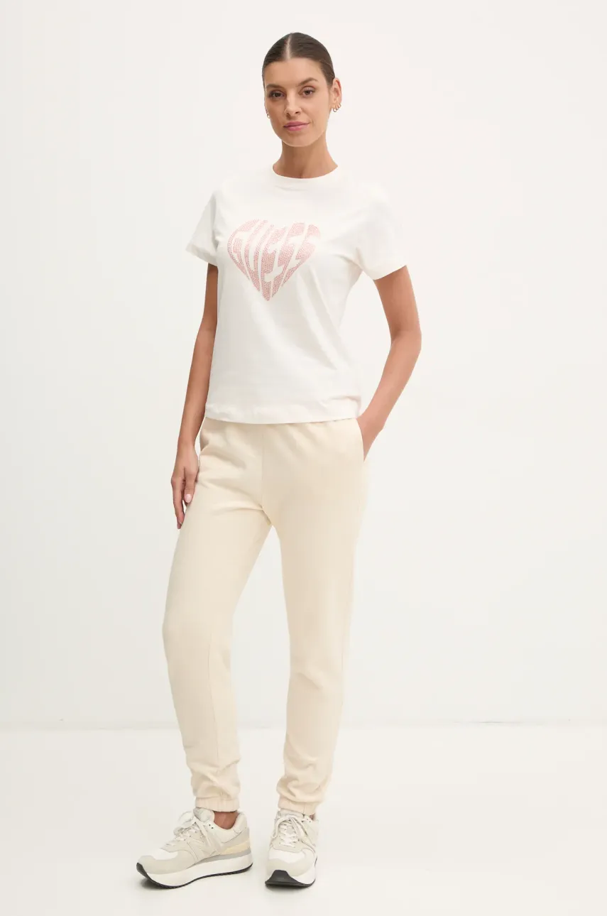 Футболка Guess JULIA женская цвет бежевый V5RI08 J1314 Футболка Guess JULIA женская цвет бежевый V5RI08 J1314