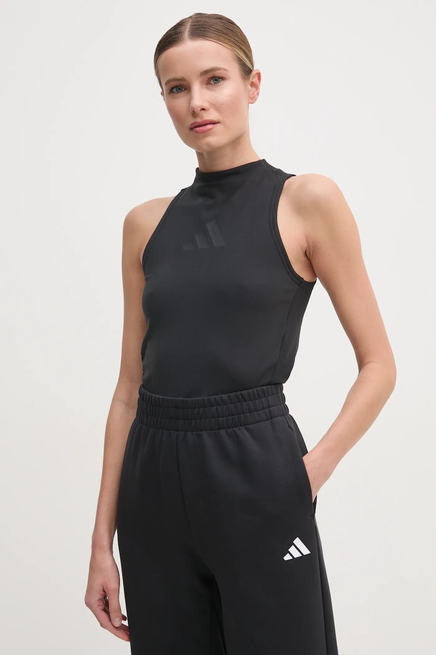 adidas top Z.N.E. femei, culoarea negru, JX4312