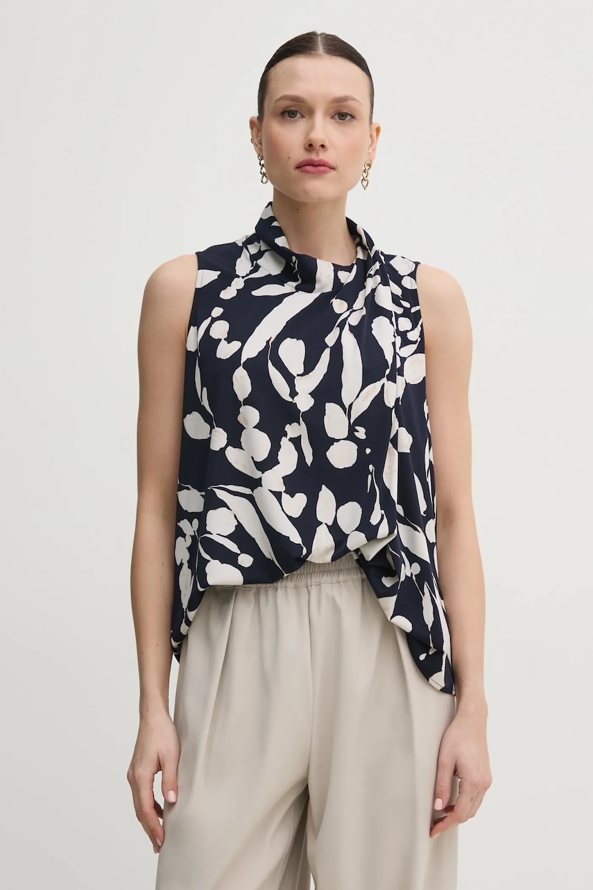 Joseph Ribkoff bluza femei, culoarea albastru marin, modelator, 251251 Joseph Ribkoff bluza femei, culoarea albastru marin, modelator, 251251