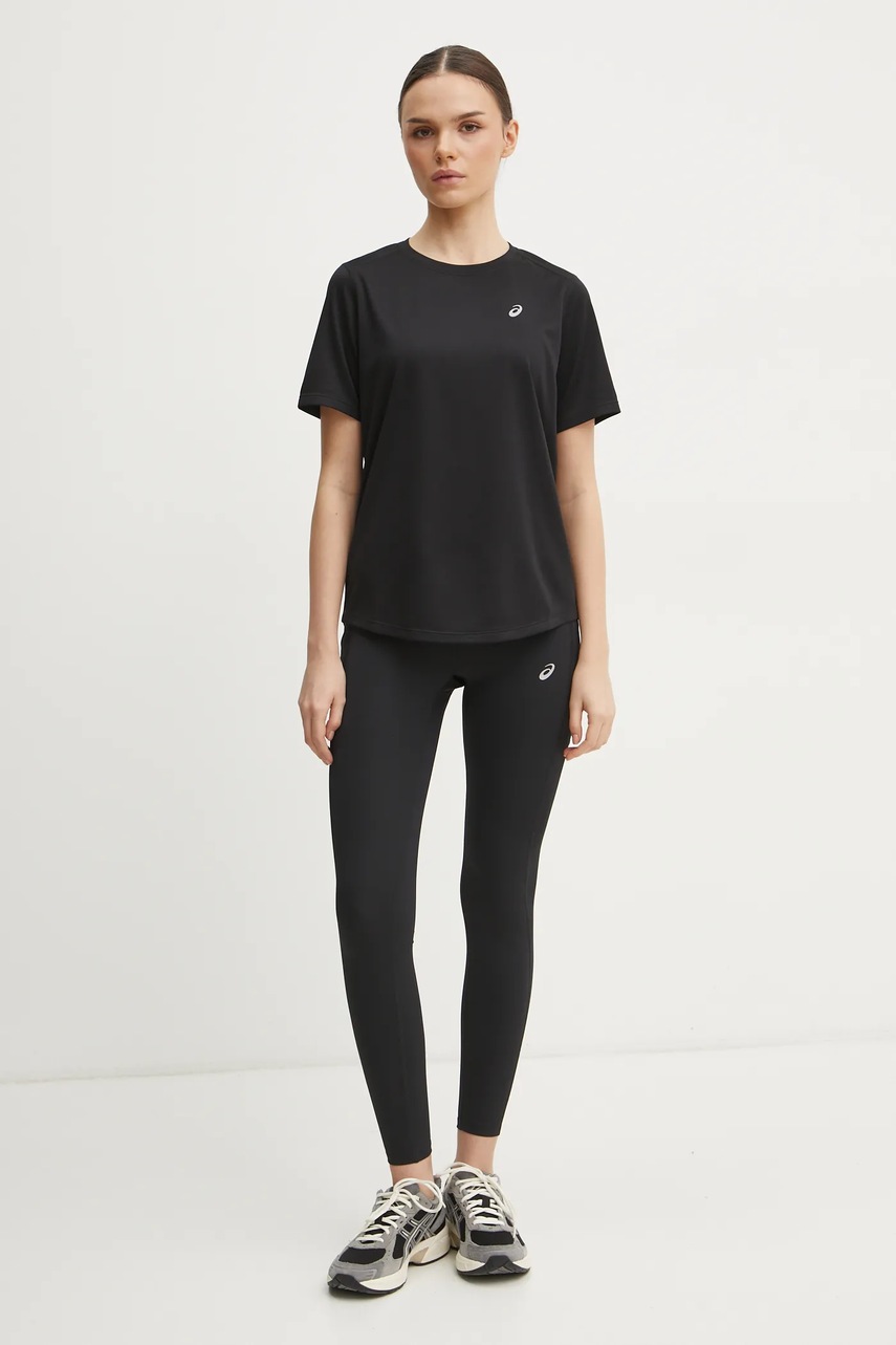 Футболка для бега Asics Core цвет чёрный 2012D170 Футболка для бега Asics Core цвет чёрный 2012D170