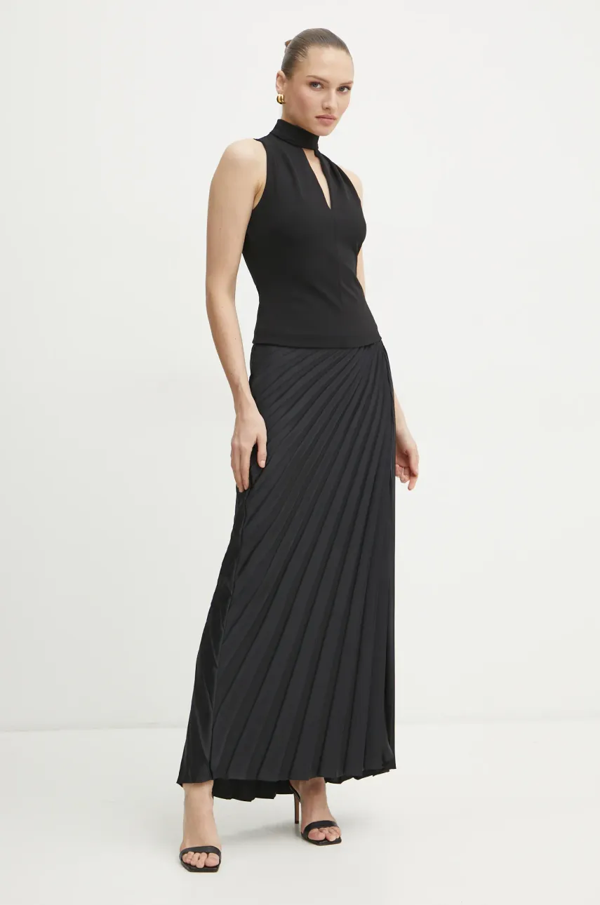 Блузка Guess FANNIE женская цвет чёрный однотонная W5RP05 KCBO2 Блузка Guess FANNIE женская цвет чёрный однотонная W5RP05 KCBO2