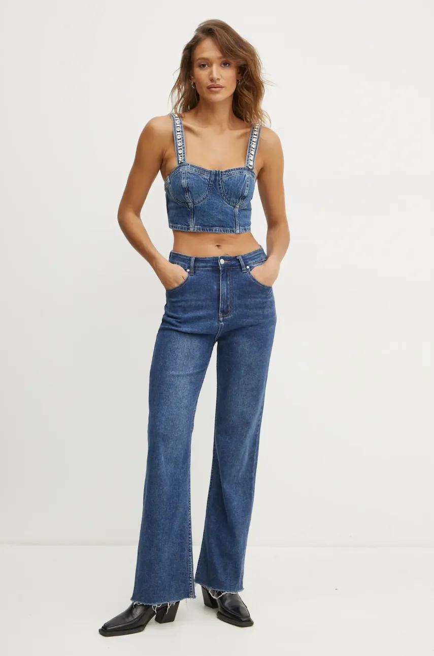 Джинсовый топ Guess KETY с аппликацией W5RH03 D5ACC Джинсовый топ Guess KETY с аппликацией W5RH03 D5ACC