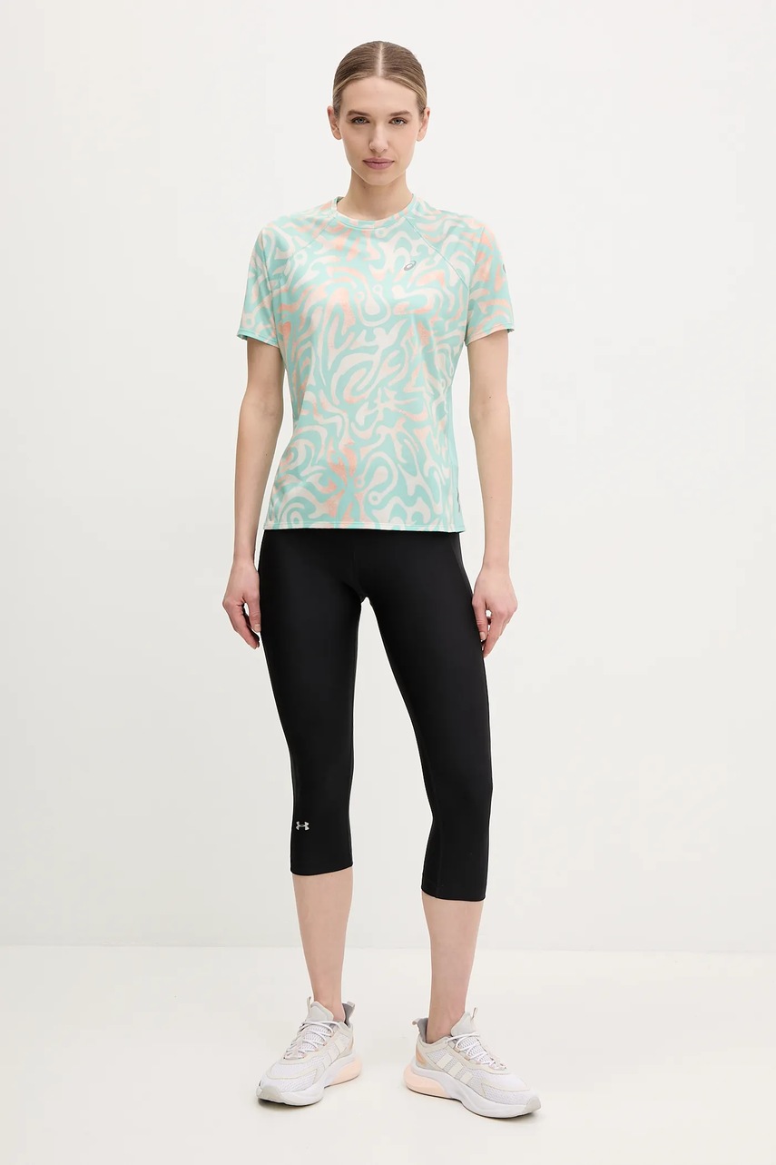 Футболка для бега Asics Road цвет бирюзовый 2012D073 Футболка для бега Asics Road цвет бирюзовый 2012D073