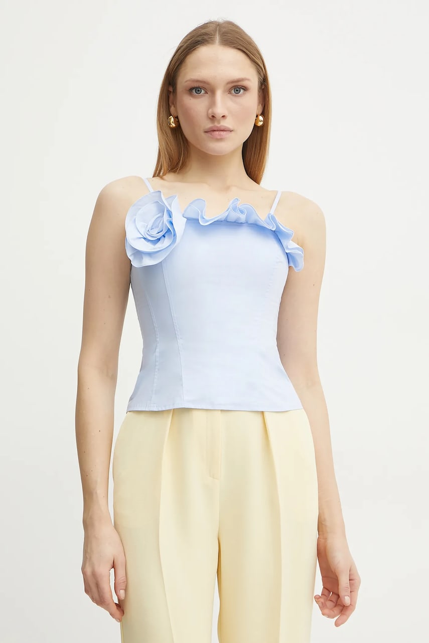 Marella bluza din bumbac ELLENO femei, neted, 2513161031200 Marella bluza din bumbac ELLENO femei, neted, 2513161031200