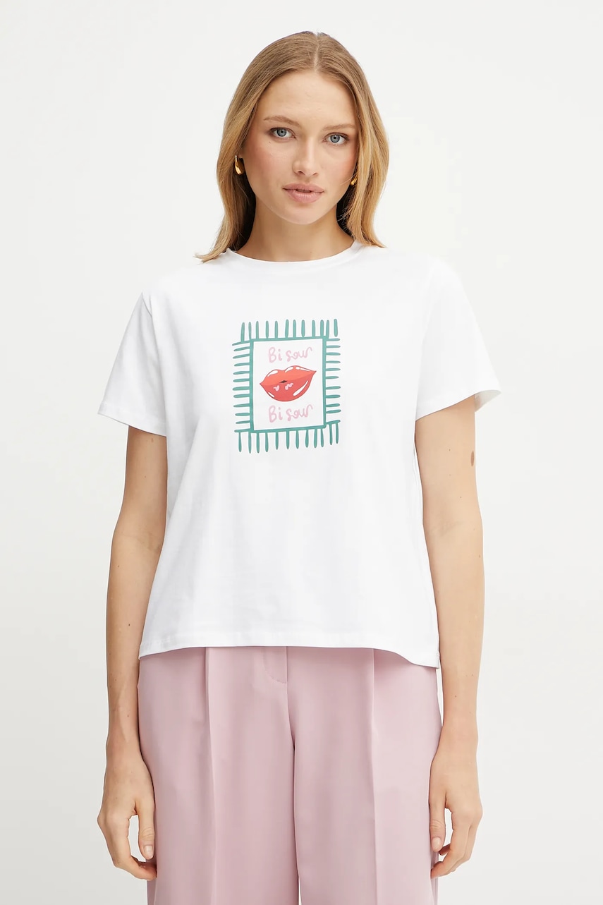 Marella tricou Emme by Marella femei, culoarea alb, 2515971052200