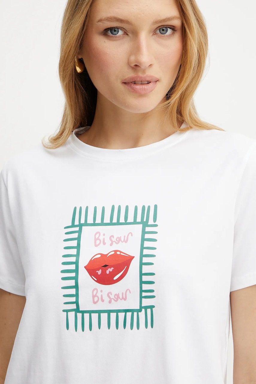 Μπλουζάκι Marella Emme by Marella χρώμα: άσπρο, 2515971052200 φωτογραφία