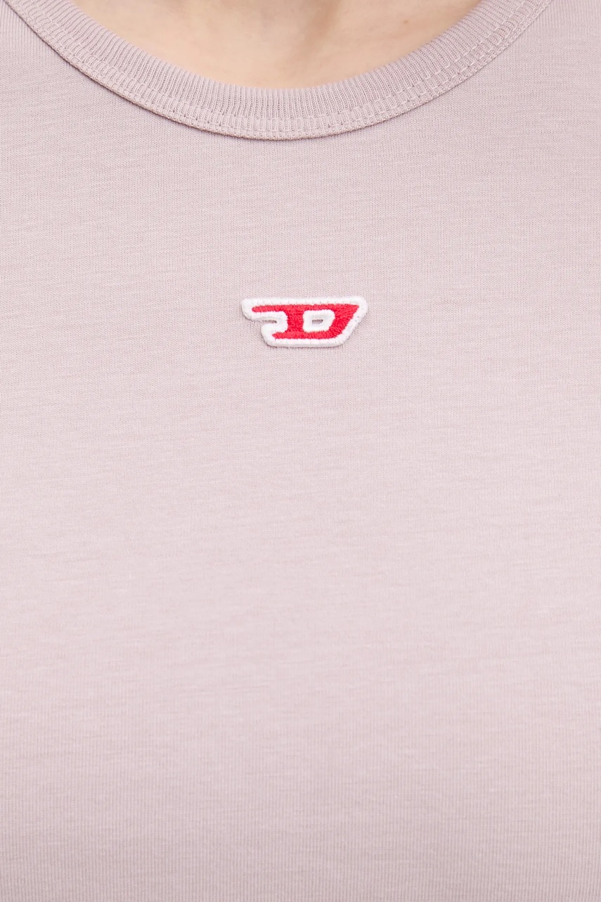 Βαμβακερό μπλουζάκι Diesel T-UNCUTIE-LONG-D T-SHIRT φωτογραφία