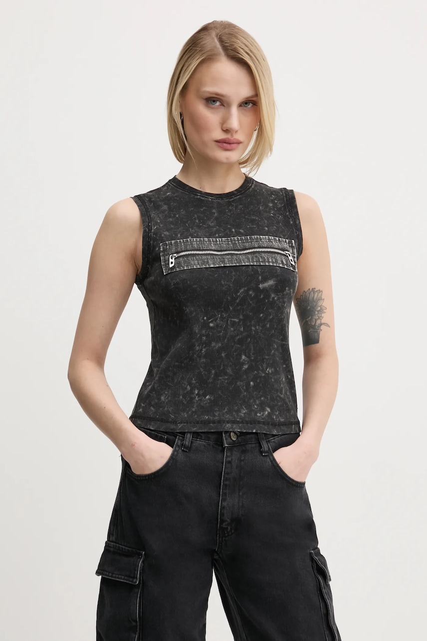 Diesel top T-ARTED culoarea negru, A16623.0AKBU Diesel top T-ARTED culoarea negru, A16623.0AKBU
