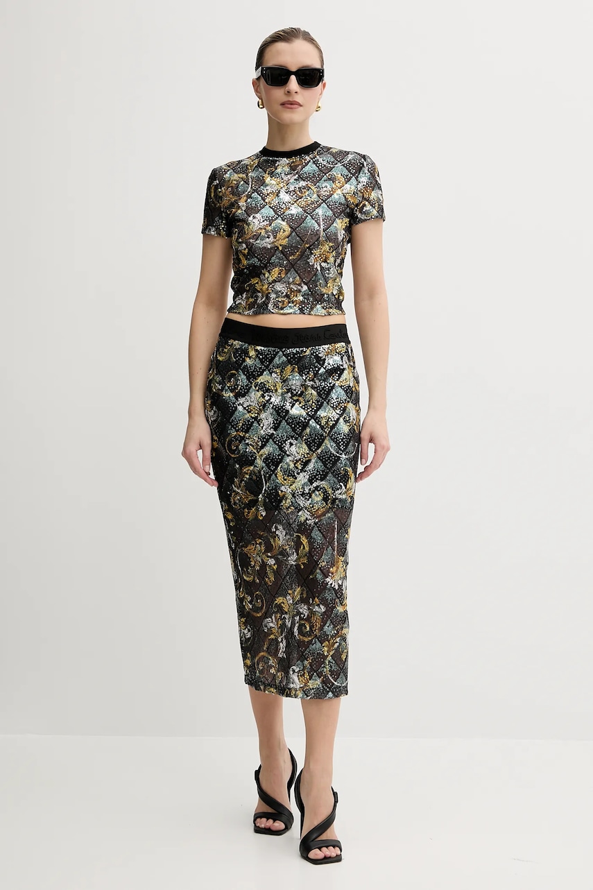 Футболка Versace Jeans Couture цвет чёрный 78HAH602 JS443 Футболка Versace Jeans Couture цвет чёрный 78HAH602 JS443