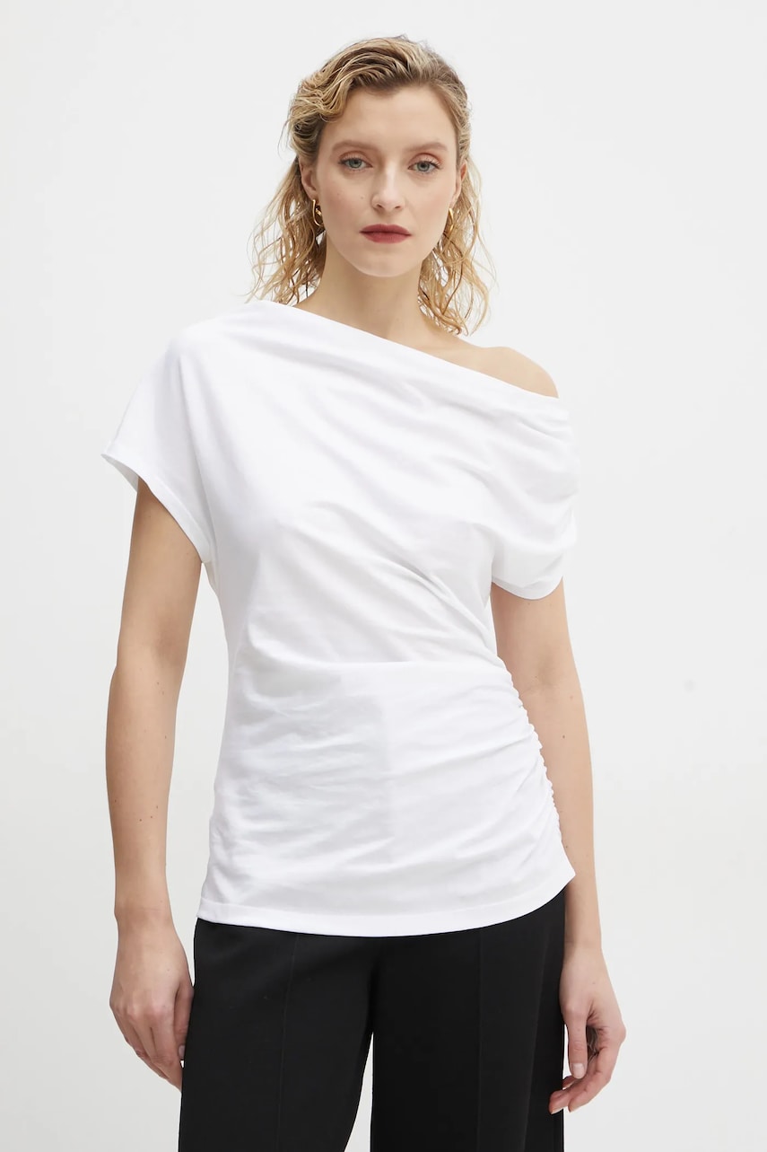 A.L.C. tricou din bumbac femei, culoarea alb, 8KTOP00822 A.L.C. tricou din bumbac femei, culoarea alb, 8KTOP00822