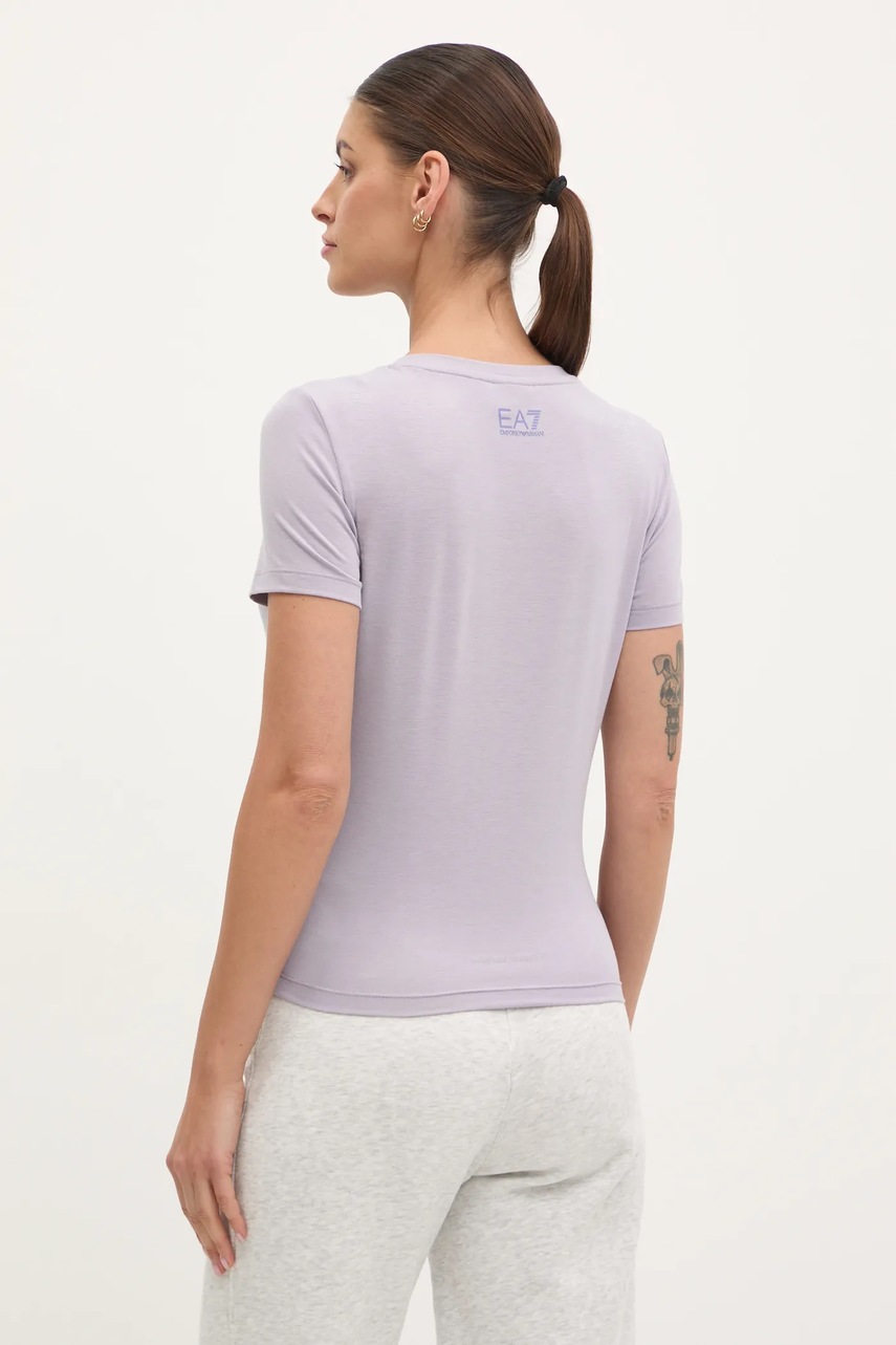 EA7 Emporio Armani t-shirt női, lila, AF12945.7W000274 termék 2. képe