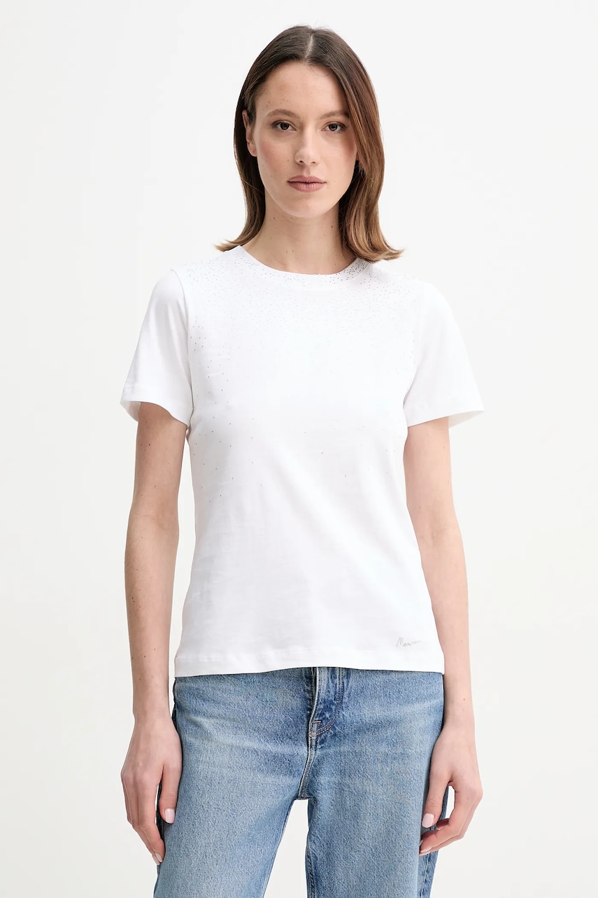 Levně Bavlněné tričko Marciano Guess LOLIE bílá barva, 5RGI02 6298A