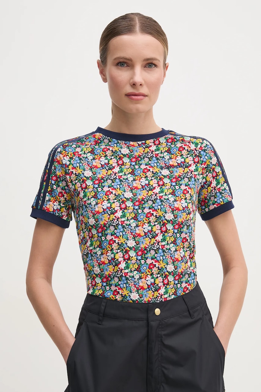 adidas Originals tricou Liberty femei, culoarea bleumarin, JC7776