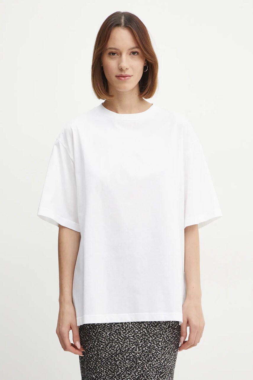 Ivy Oak tricou din bumbac femei, culoarea alb, IO1100X2361