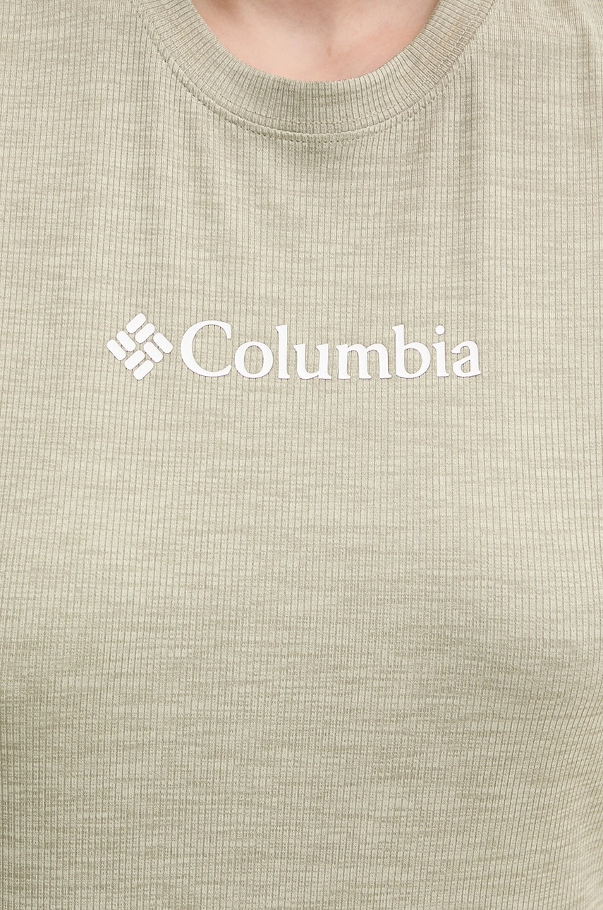 Αθλητικό μπλουζάκι Columbia Columbia Move χρώμα: πράσινο, 2103691 φωτογραφία