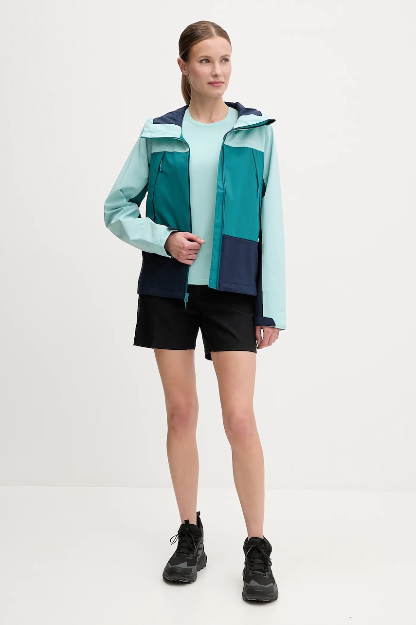 Спортивная футболка Columbia Zero Rules цвет бирюзовый 2131723 Спортивная футболка Columbia Zero Rules цвет бирюзовый 2131723