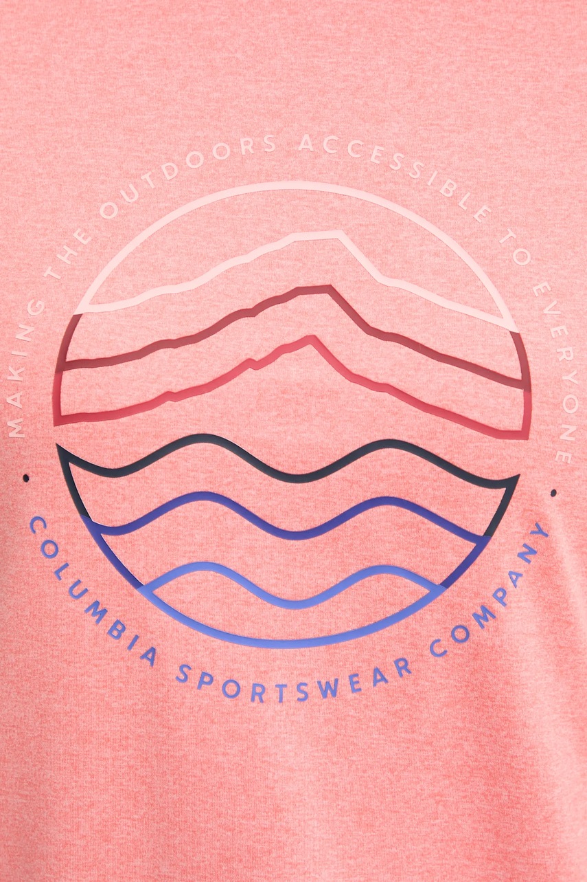 Αθλητικό μπλουζάκι Columbia Sloan Ridge χρώμα: ροζ, 2077451 φωτογραφία