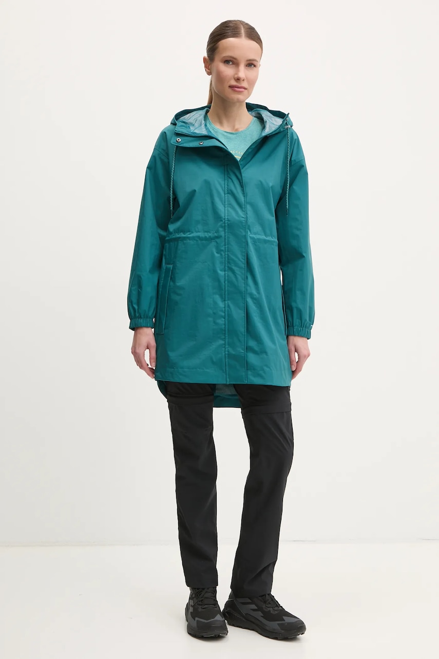 Спортивная футболка Columbia Sloan Ridge цвет бирюзовый 2077451 Спортивная футболка Columbia Sloan Ridge цвет бирюзовый 2077451