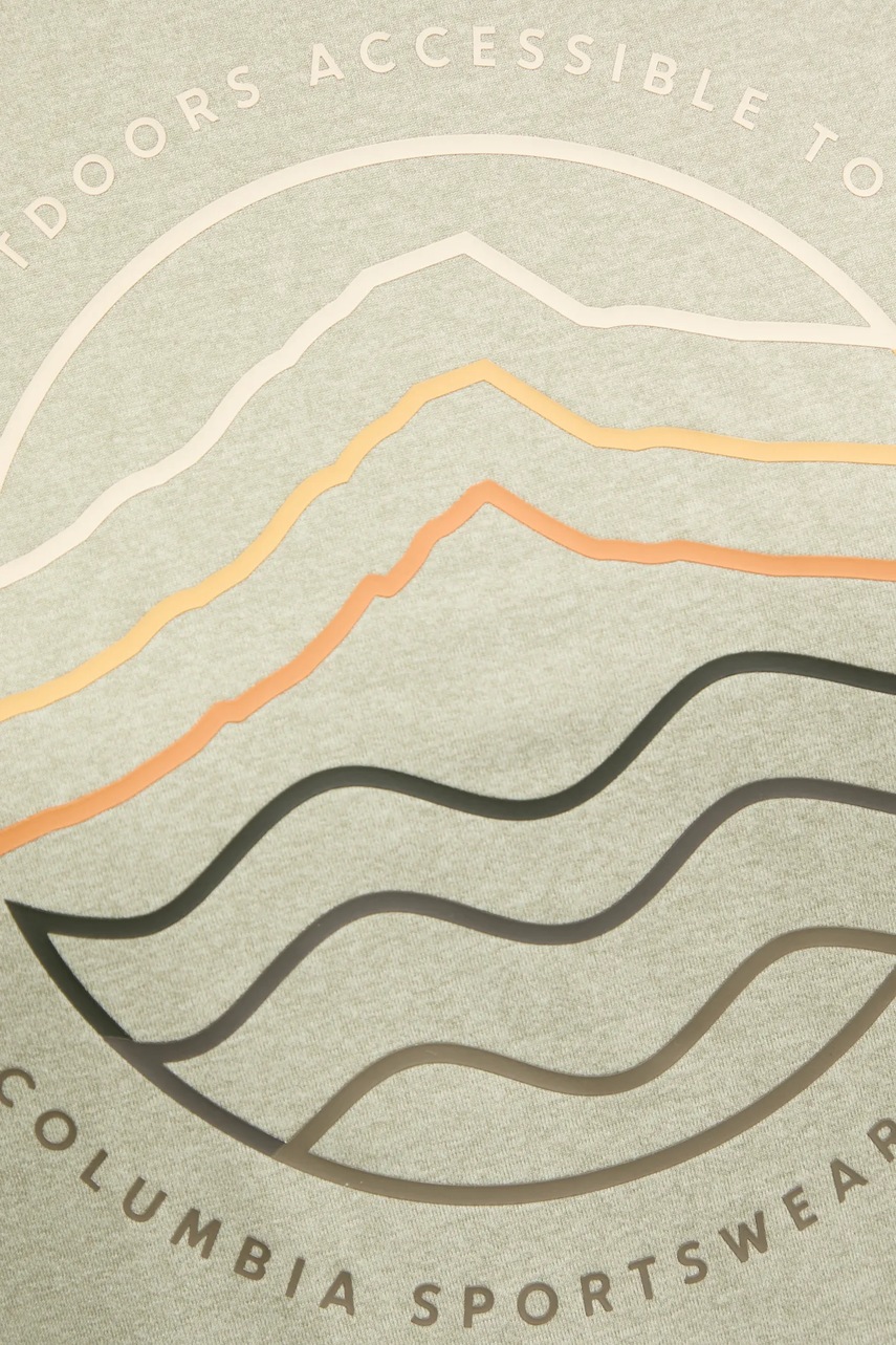 Αθλητικό μπλουζάκι Columbia Sloan Ridge χρώμα: πράσινο, 2077451 φωτογραφία