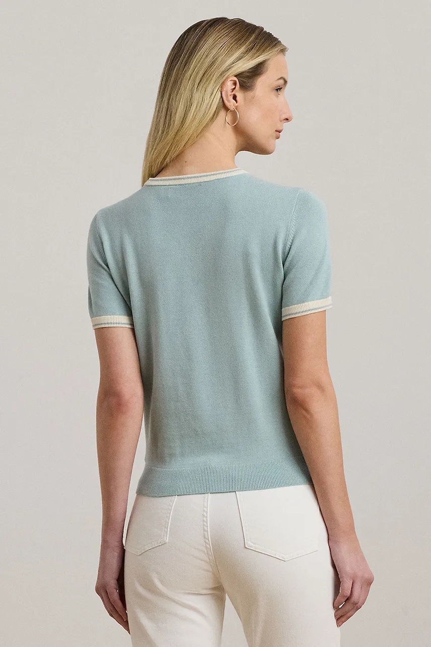 Хлопковая футболка Lauren Ralph Lauren 200963659 Хлопковая футболка Lauren Ralph Lauren 200963659