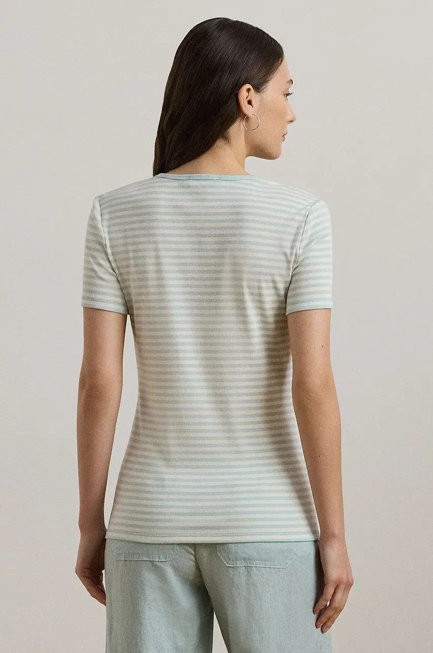 Хлопковая футболка Lauren Ralph Lauren женская 200963889 Хлопковая футболка Lauren Ralph Lauren женская 200963889