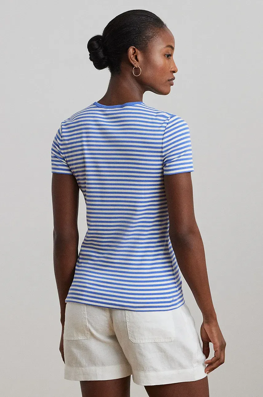 Хлопковая футболка Lauren Ralph Lauren женская 200963889 Хлопковая футболка Lauren Ralph Lauren женская 200963889
