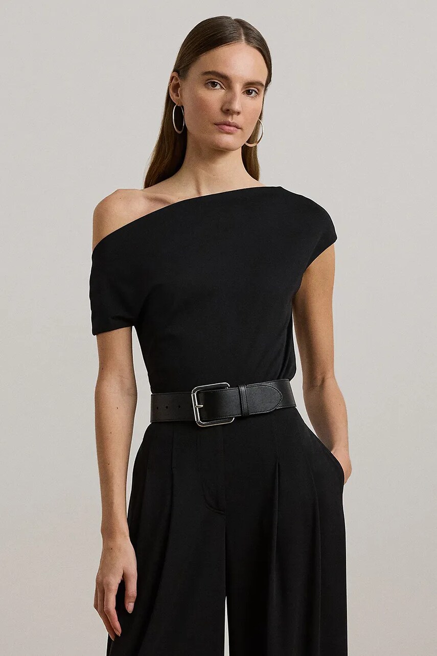 Levně Tričko Lauren Ralph Lauren dámské, černá barva, 200963913